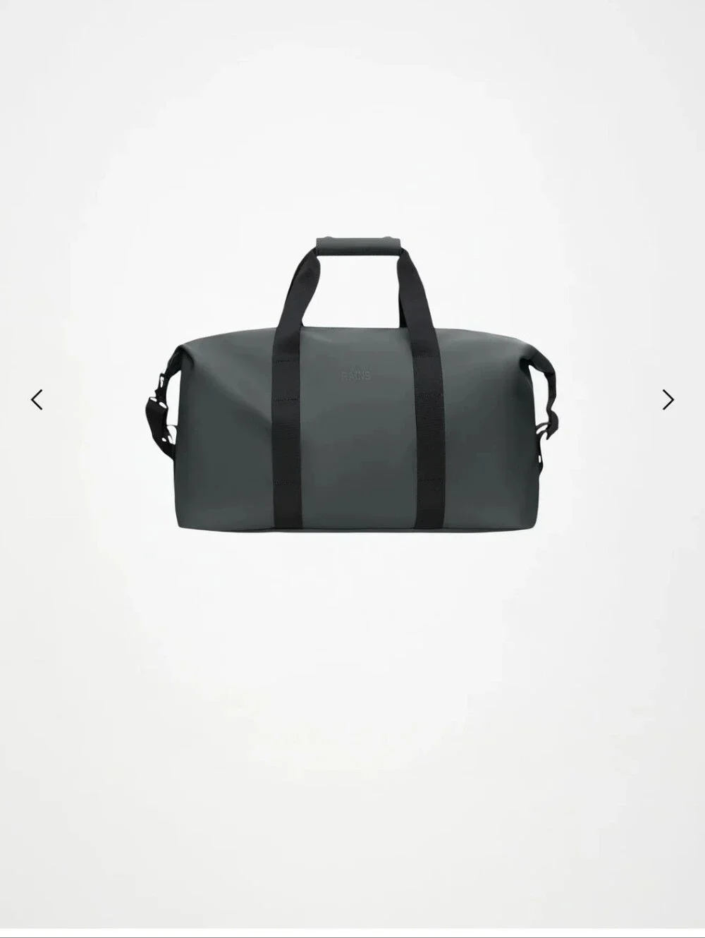 Rains Dark Grey  Unisex Duffel Bag with Shoulder Strap